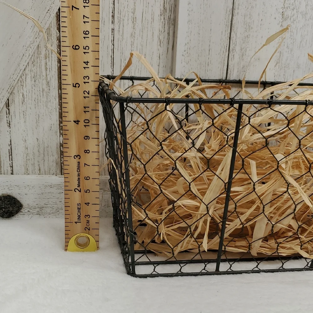 Black Wire Storage Basket Chicken Wire Basket
